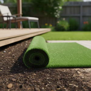 Césped Artificial de 3.3'x82' con Altura de Pelo de 10mm, Duradero para Uso en Patios Traseros - Product Image 2