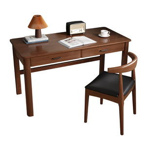 Nordic <b>Solid</b> <b>Wood</b> <b>Desk</b> 0.8m1m1.2m1.4m With Drawers Study Home Office <b>Desk</b> - Product Image 5