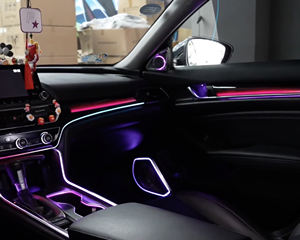 Lampu LED dinamis Symphony 256 warna untuk Honda Accord 10th Gen menginspirasi 2018-2022 serat karbon pencahayaan Interior otomatis - Product Image 3