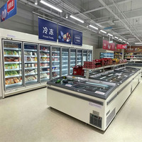 Congelador Refrigerador Comercial de Isla con Descongelación Automática y Control Digital de Aleación de Aluminio de Alta Eficiencia