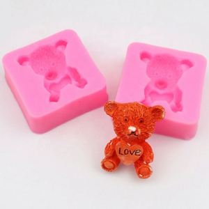 Moule en silicone pour bougie et savon en résine époxy, forme ours Tadi, outil de cuisson, OEM/ODM - Product Image 1