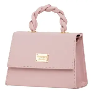 Bolso Bandolera Fana Unica Lena Pequeño con Pétalos Rosados, Material PU, Cierre Magnético, Bolso Mensajero para Mujer, Uso Diario en Todas las Temporadas - Product Image 3