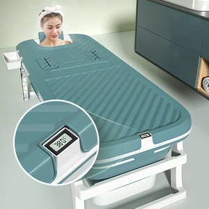 2023 Hot Sale New Design Large 150CM <strong>Portable</strong> Foldable <strong>Bathtub</strong> for Adults Plastic Drop Shipping Folding <strong>Bathtub</strong> - Product Image 2