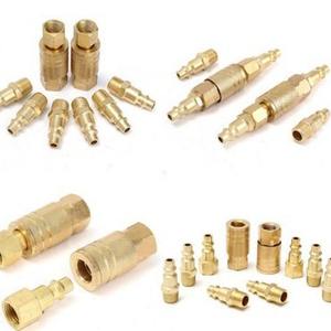 Ningbo Dingyi Pneumatic 10-Piece Set of New American <b>Quick</b> Coupler Fittings Brass/Copper/Steel for AirMedium with Seals - Product Image 1