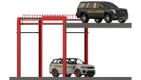 Ascenseur vertical hydraulique résistant de voiture ascenseur de voiture de garage de poteau de l'ascenseur de cargaison de quatre poteaux