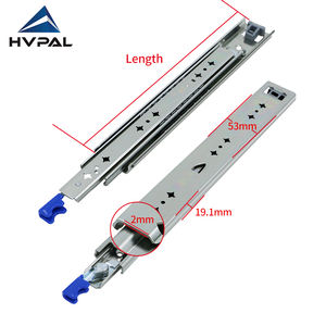 Glissière de tiroir en acier à capacité de <span class=keywords><strong>charge</strong></span> élevée HVPAL de 14 pouces à roulement à billes autobloquant pour grands plateaux industriels - Product Image 5