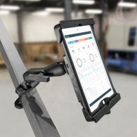 Support d'ordinateur industriel à pince carrée de 1.5 pouces compatible avec le tuyau carré de 2.7 pouces de largeur pour chariot élévateur, excavatrice