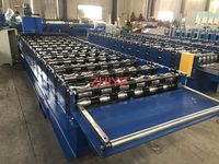 Machine automatique de fabrication de tôles de toiture TR5 TR6 IBR, machine à tuiles de toiture monocouche avec système Delta PLC