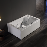 Profitez d'une expérience de bain de niveau spa, baignoire à jets intérieure avec 23 jets, Bluetooth et chauffage thermostatique pour l'hôtellerie et l'habitation