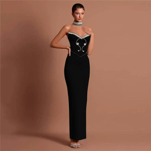 slim fit dress slacks Choker Floral Sequin Maxi Dress – IULOVER