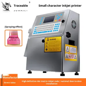 <span class=keywords><strong>SuoMa</strong></span> W500 Imprimante à jet d'encre automatique à petit caractère pour imprimer les dates de production Sacs en plastique pour oeufs Boîtes en papier Nouveau 1 an - Product Image 4