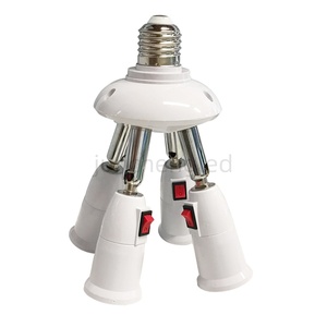 <strong>E27</strong> Light Bulb Socket <strong>Adapter</strong> Splitter 1 <strong>to</strong> 3 Heads Lamp Holder Adjustable Angles Medium Screw <strong>Base</strong> Converter - Product Image 6