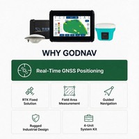 Système de nivellement de terrain intelligent à écran tactile RTK, précision 2 cm, équipement de nivellement de terrain agricole pour tracteur