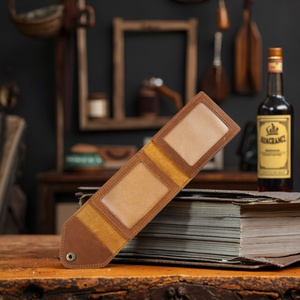 Boshiho Customized Vintage Mini Leather Wallet Portable Card Case for Driver's License & ATM <b>ID</b> Slim Polyester Card <b>Holder</b> - Product Image 6