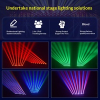 Lumière laser RGB 8 yeux pleine couleur DMX, tête mobile laser DJ pour scène, discothèque, boîte de nuit, tête mobile laser 8 yeux