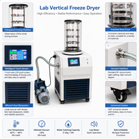 Machine de lyophilisation compacte de laboratoire avec WiFi Nathi -60 Cold Trap, vitesse de pompage 2L/S, temps de lyophilisation 24h