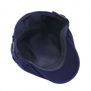 Gorra plana vintage para hombre, estilo Newsboy, para conducir, cazar, con bordado a mano, para las cuatro estaciones, cálida, informal, para exteriores - Product Image 3