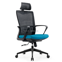 Chaise de bureau ergonomique moderne et économique, pivotante, réglable en hauteur, confortable, durable, avec dossier en maille, structure en plastique, pour atelier, rafraîchissante