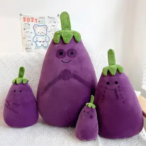 Custom Vegetables Food Plush Toys Cute Plush Stuffed Toy With Carrot Broccoli Corn Eggplant Pretend Food Plush Toy