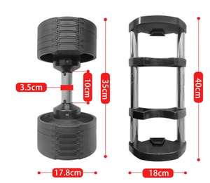 Instring Home Fitness Gym Equipment Sports Machine Strength Adjustable <b>Dumbbells</b> 2KG Increments 80LB Adjustable <b>Dumbbells</b> 32kg - Product Image 3