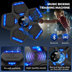Equipo de boxeo de música inteligente mejorado, equipo de perforación de entrenamiento, máquina de boxeo de música montada en la pared electrónica LED para el hogar - Product Image 4