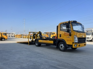 Camion de dépannage à plateau coulissant long Howo 4x2 léger, véhicule de sauvetage routier, camion de remorquage à plateau - Product Image 4