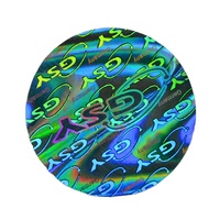 Autocollant holographique d'impression personnalisée pour client, cercle, sceau de sécurité, autocollant holographique 3D personnalisé pour étiquette de sécurité