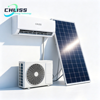Climatiseur solaire DC 48V 24000 BTU, système hors réseau avec batterie de secours pour le refroidissement des camps désertiques isolés aux EAU