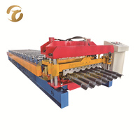 Machine de formage de rouleaux de tuiles métalliques vernissées de haute qualité à livraison rapide pour les acheteurs étrangers