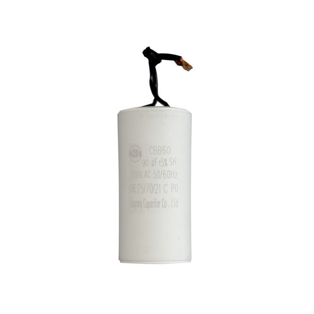 CBB60 Run Capacitor with Wire Lead 450V AC 90uF 50/60Hz for Motor Air Compressor