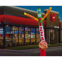 Publicité gonflable : Hot-dogs, hamburgers, pizza, danseur aérien, figurine gonflable