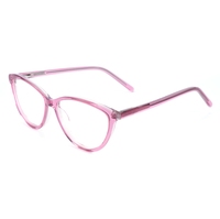 Lunettes de vue unisexes œil-de-chat vintage en acétate, monture noire, protection oculaire pour ordinateur, vente en gros