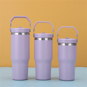 Gobelet isotherme en acier inoxydable pour café, avec poignée latérale, 30 oz, pour les trajets en voiture et l'usage quotidien - Product Image 1