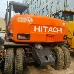Excavatrice sur pneus Hitachi EX100WD-1 d'origine japonaise 10T à vendre, excavatrice sur pneus Hitachi EX100WD-1 - Product Image 4