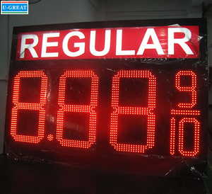 8 inch định dạng 8.888 8.889/10 điều khiển từ xa dẫn đăng ký <span class=keywords><strong>7</strong></span> đoạn dẫn hiển thị giá nhiên liệu cho trạm xăng - Product Image 6