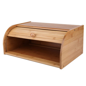 Contenedor de Pan <span class=keywords><strong>grande</strong></span> para cocina, caja de pan de bambú de madera superior, 2022 - Product Image 2