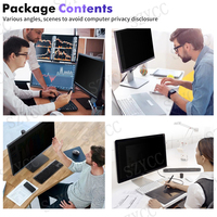 Protecteur d'écran de confidentialité à 360 degrés pour moniteur PC Dell 24 "écran large 4 voies filtre de confidentialité amovible Film anti-lumière bleue mat