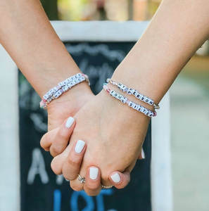 Bracelet à perles personnalisé avec initiales et nom - Pierre naturelle vintage, empilable, cadeau <span class=keywords><strong>d</strong></span>'<span class=keywords><strong>amitié</strong></span>, bracelets unisexes - Product Image 3