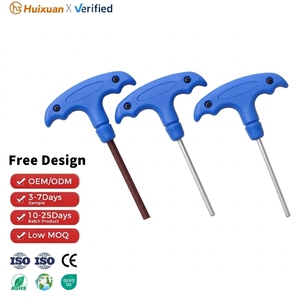 Clé Allen à poignée en T de haute qualité, outil de réparation et d'assemblage, tige en acier robuste, poignée confortable, axe hexagonal à long bras durable - Product Image 1