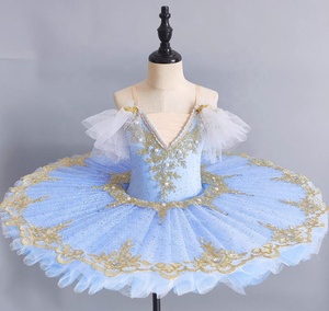 Abito da Balletto per Bambine, Costume da Spettacolo, Tutù del Piccolo Cigno, Costume da <span class=keywords><strong>Danza</strong></span> per Bambine - Product Image 4