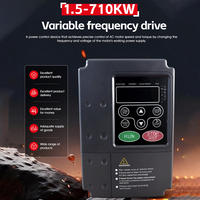 Convertisseurs de fréquence triphasés haute performance de taille portable 3,7 kW-5,5 kW 380 V VFD pour moteur AC