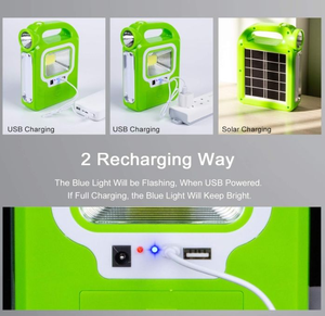 High-brightness COB solar-powered handheld searchlight, outdoor camping emergency light, household night power flashlight - Product Image 3