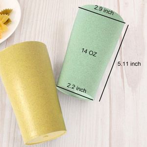 Tazas Irrompibles de 6 Piezas para Té, Chocolate, Jugo, Taza de Café Personalizada de Paja de Trigo, Juego de Tazas Biodegradables - Product Image 4