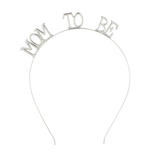 Bandeau de diadème de douche de bébé pour les femmes-Couronne de princesse à <span class=keywords><strong>strass</strong></span> étincelants Couvre-chef de fête de révélation de sexe pour maman - Product Image 4