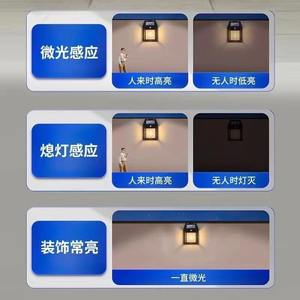 Lámpara Solar LED Cuadrada para Pared Exterior con Sensor de Movimiento para Iluminación de Patio y Hogar con 5 Años de Garantía - Product Image 2