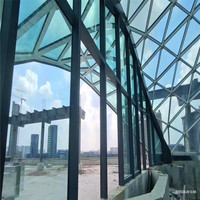 Structure en acier préfabriqué toit en dôme de couverture de toit de lucarne en verre