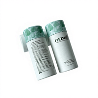 Boîte de déodorant ronde biodégradable à 100%, emballage cosmétique, tubes à pousser, baume à lèvres, tube cylindrique en carton kraft naturel