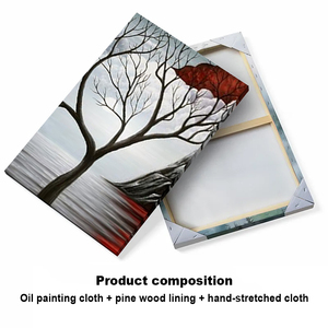 Decoración de Pared para el Hogar, 3 Paneles, Pintura Abstracta de Paisaje, <span class=keywords><strong>Arte</strong></span> Moderno en Lienzo, Impresiones Decorativas para Pared - Product Image 4