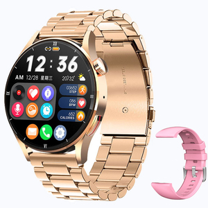 สมาร์ทวอทช์ตอบทําให้โทรโลหะรอบฟิตเนสติดตามสมาร์ทวอทช์พร้อมอัตราการเต้นของหัวใจการติดตามการนอนหลับนาฬิกาออกกําลังกายหลายกีฬา - Product Image 2