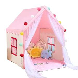 Tente <span class=keywords><strong>de</strong></span> jeu pour enfants en maille ventilée personnalisée Lovely Playhouse Princess Castle House pour intérieur et extérieur - Product Image 5